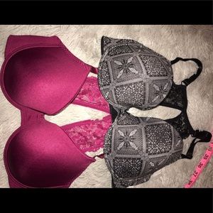 Two pack racer back bras